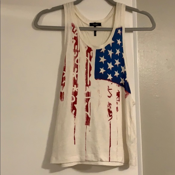 White American flag tank cute for forth of July - Picture 1 of 1